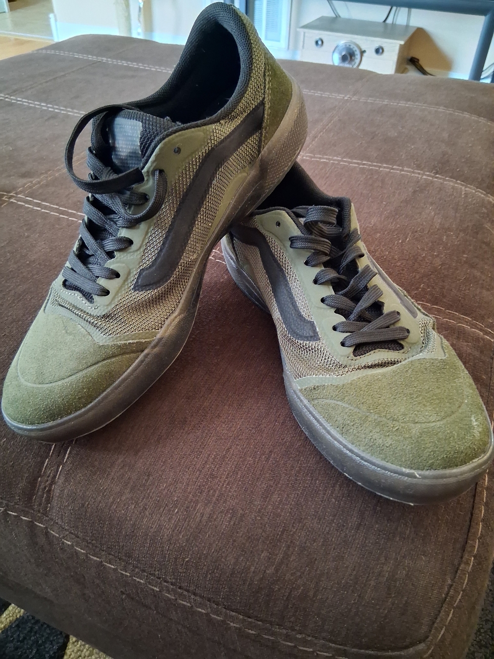 Men's Olive Green Casual Skate Shoes - Unbranded